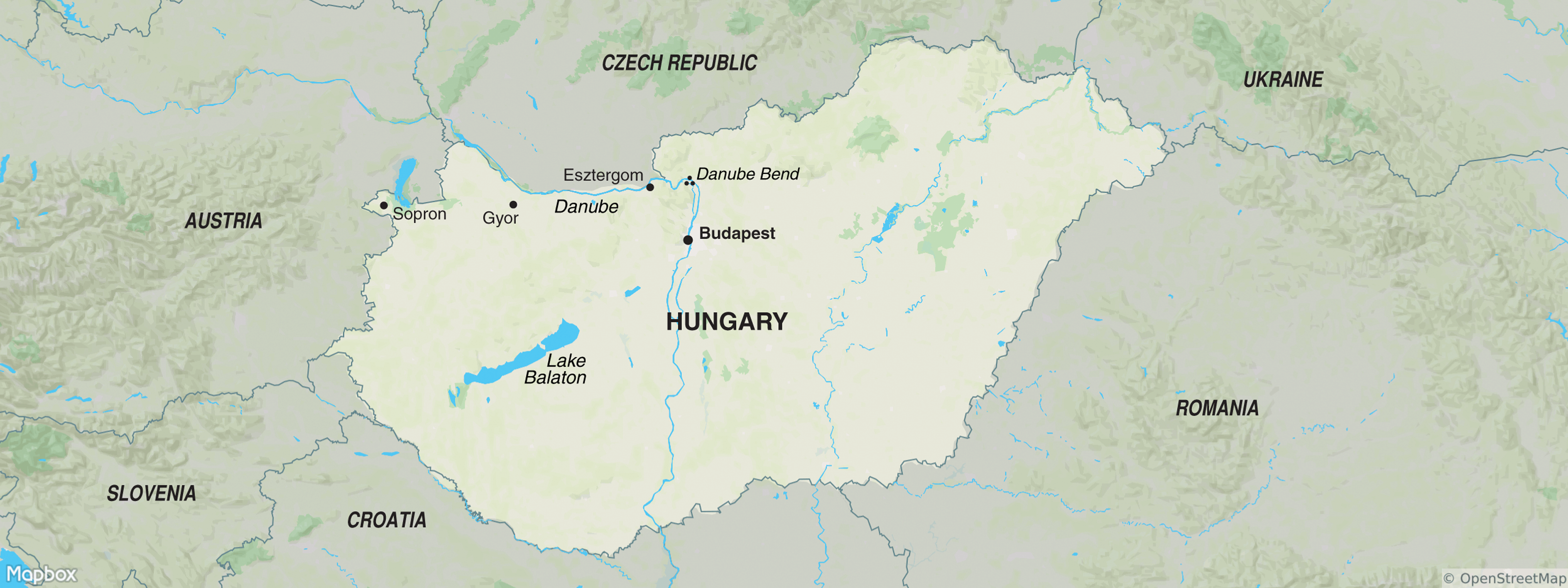 Hungary map